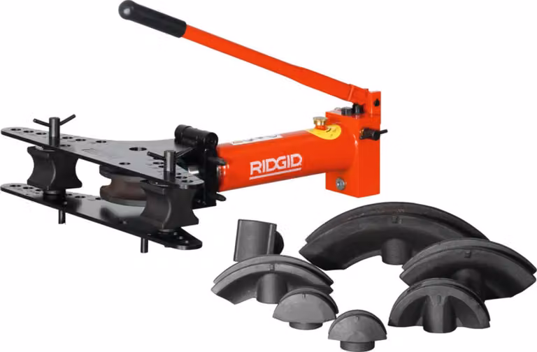 Dispositivo di piegatura Ridgid con testa ad ala pieghevole 3/8-2"
