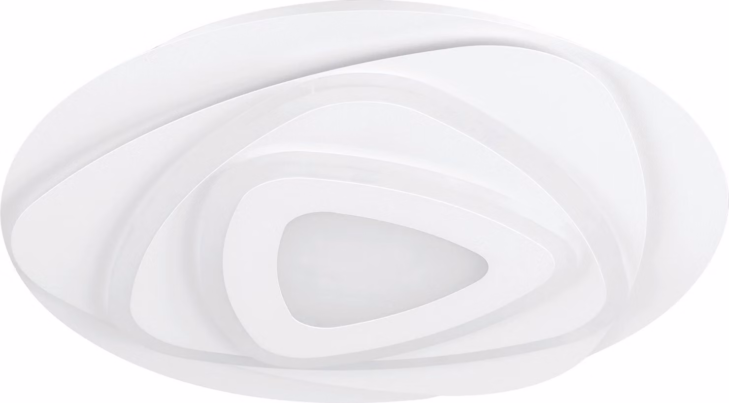 Plafoniera Contemporanea Palagiano Acciaio Bianco Luce Led Integrato 21W