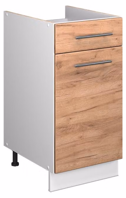 Mobile base per lavello/piano cottura Vicco Fame-Line Rovere dorato 40 cm senza piano di lavoro, Model 60890