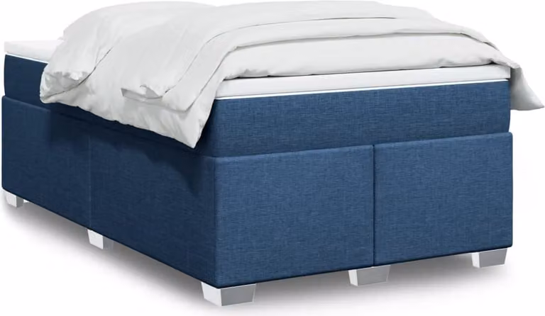 Maison Exclusive - Letto boxspring con materasso blu 120x190 cm Tessuto
