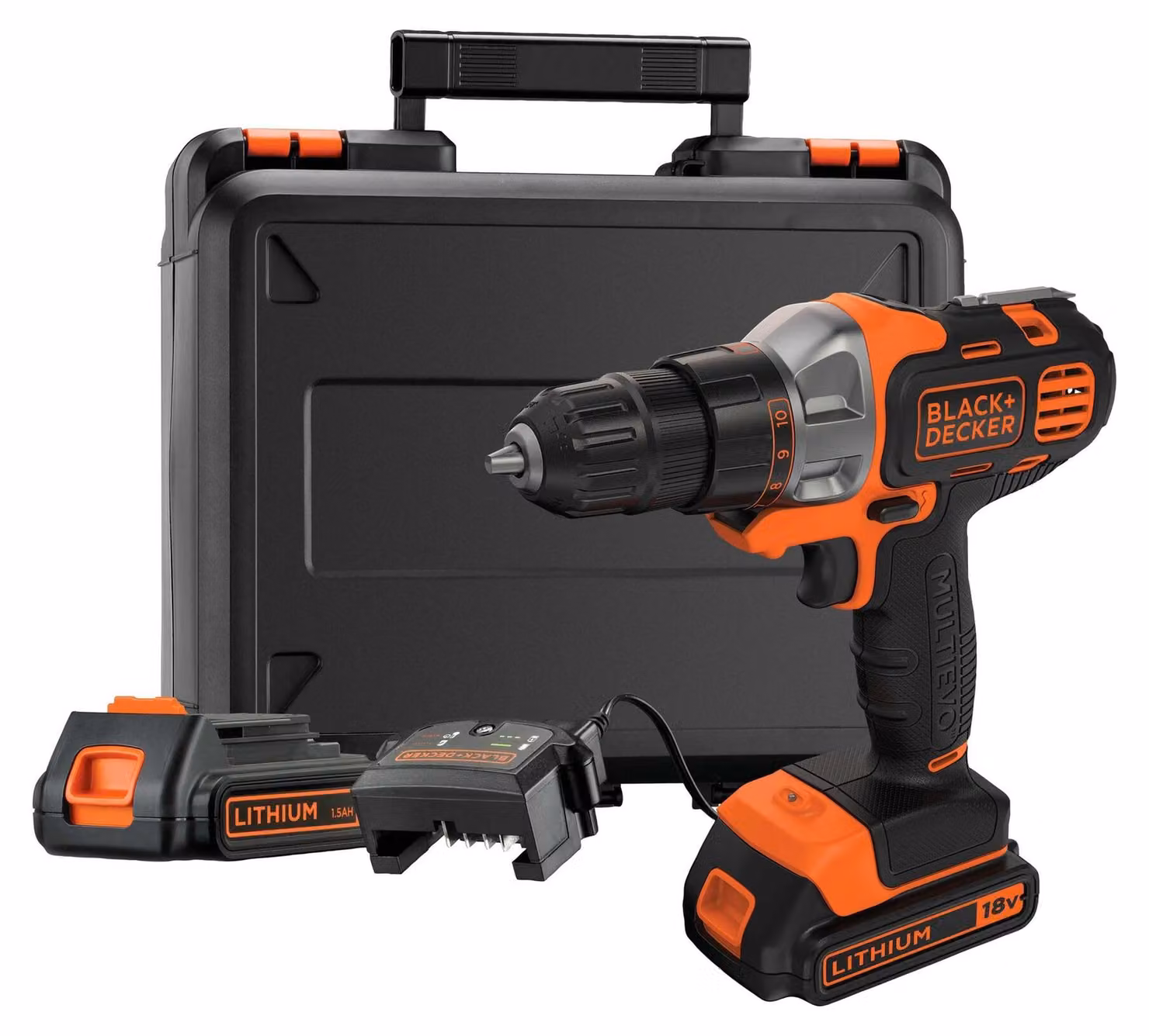 Black & Decker Multievo Starter-Set, 18V 2x1,5Ah Li-Ion