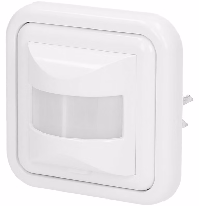 Rilevatore di movimento da incasso - 2 e 3 fili - 160 gradi - IP20 - Bianco