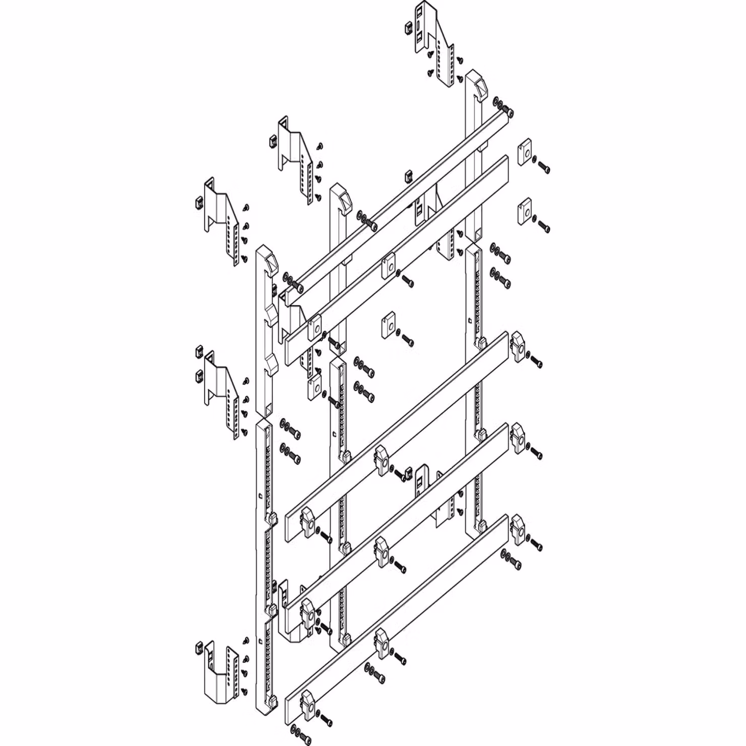 Modulo barra collettrice ABN a incasso 3FB/8RE 185 mm con CU 50x10 mm, a 5 poli, EBM 150 mm MTSC38985