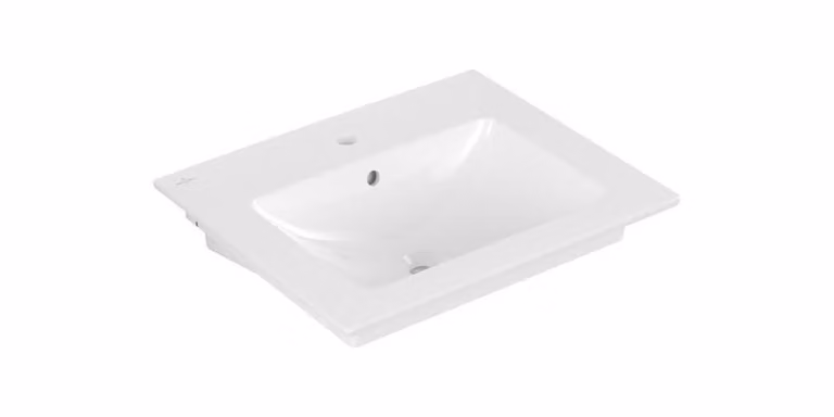 Villeroy & Boch Venticello lavabo, 1 trou pour robinet, avec trop-plein, côté inférieur poncé, 600x500mm, 4124G6R1, 4124G6R1