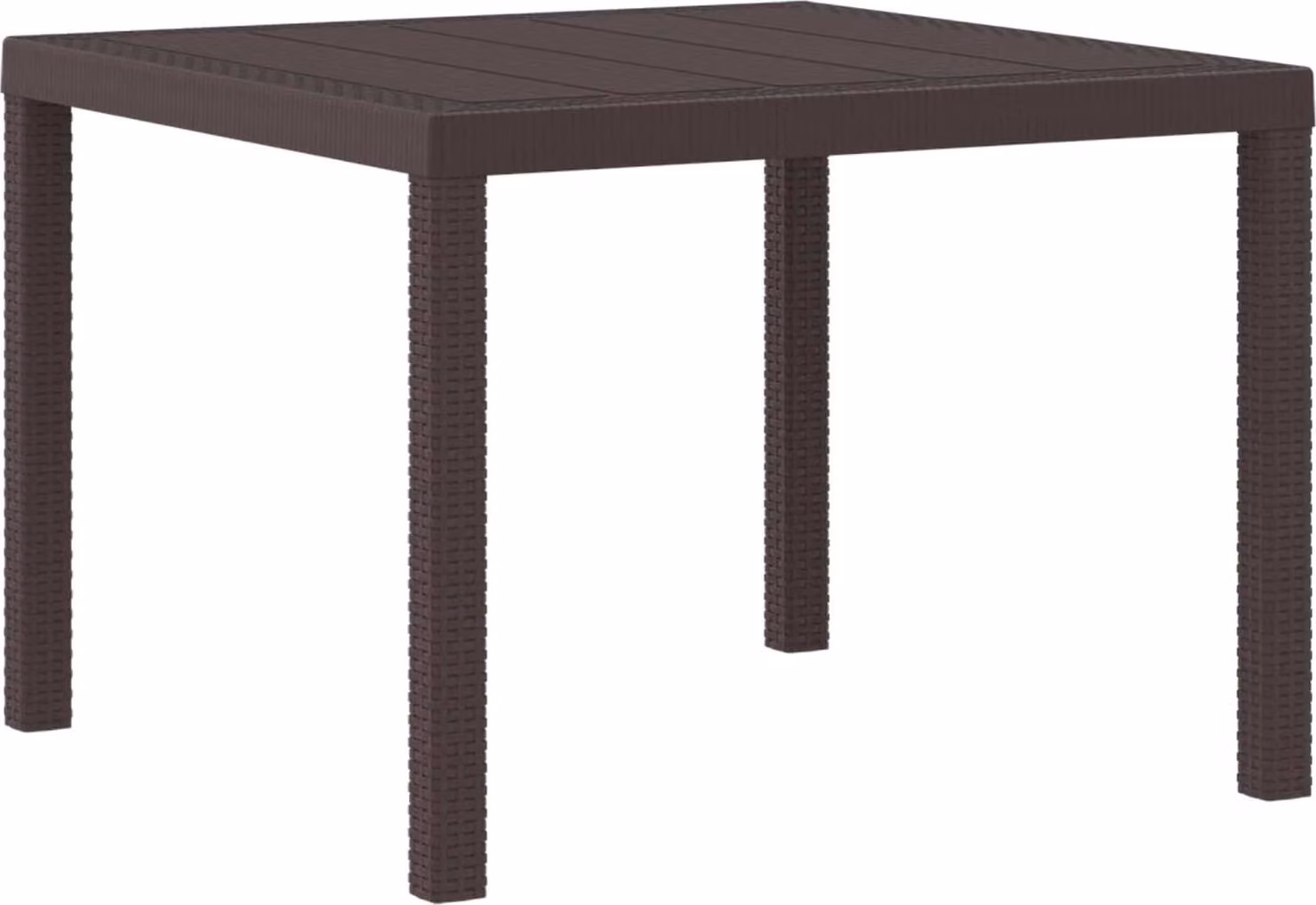 Tavolo da Giardino Marrone 100 x 100 x 73 cm polyrattan