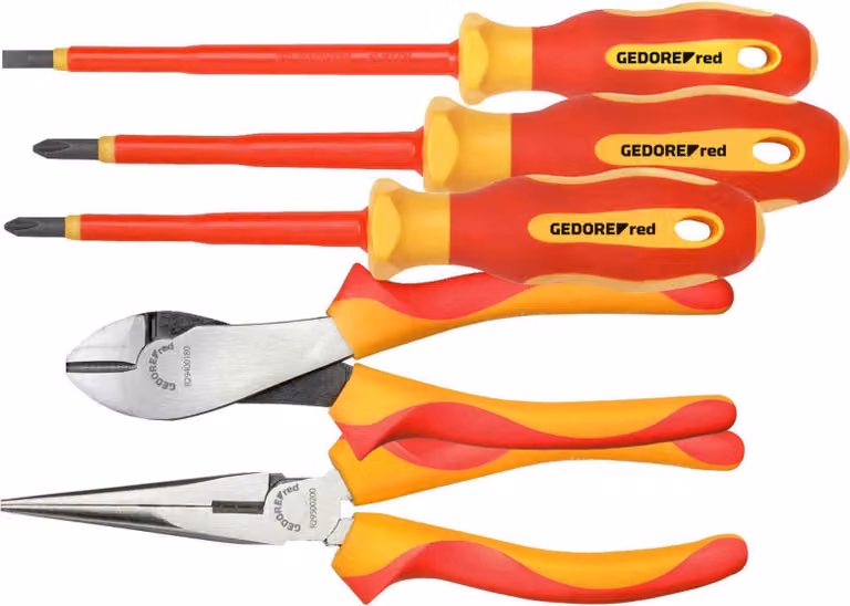 GEDORE rosso R39002005 Set di utensili VDE 2xpinze+PH+SL 5 pezzi, 3301414