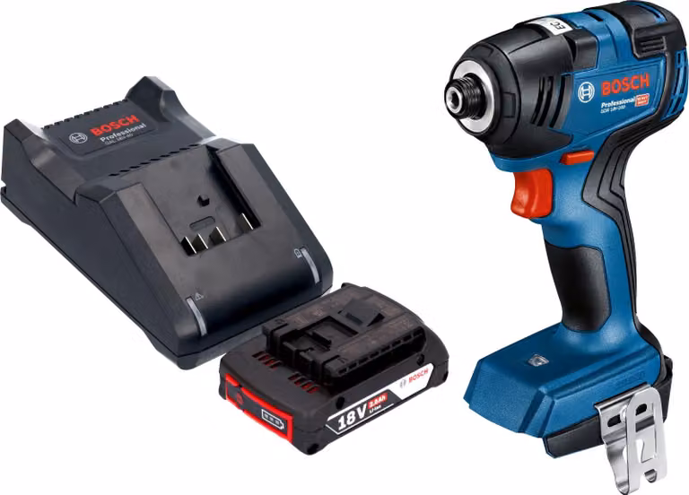 Avvitatore a impatto Bosch GDR 18V-200 Professional 18 V 200 Nm Brushless + 1x batteria 2,0 Ah + caricabatteria