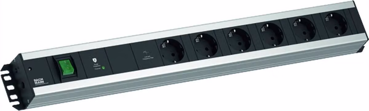 LINEA BACHMANN HANDWERKER 6xCEE7/3 1xGVS-Plus 1xinterruttore 2,0m