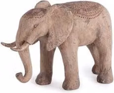 Tavolo in ceramica Bizzotto Elefante Beige con design etnico e organico