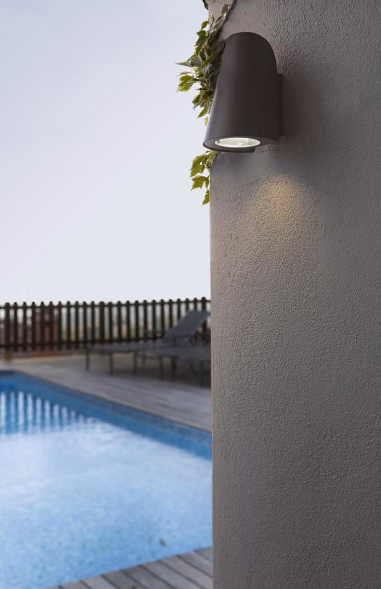 Lampada da parete per esterni TINIA IP44 grigio scuro