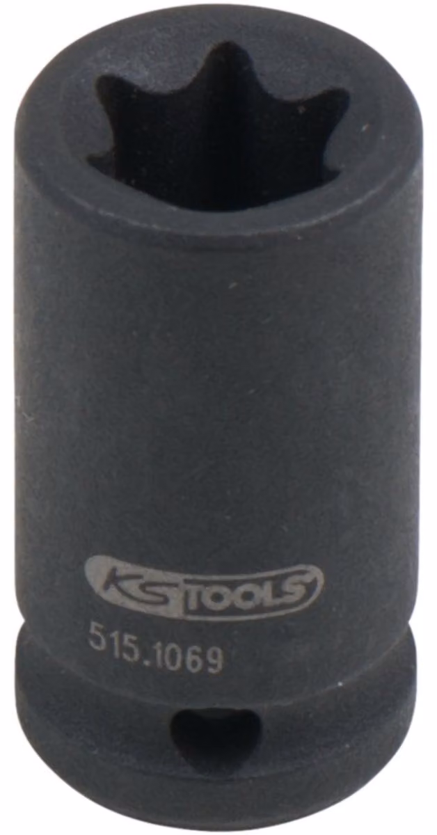 KS TOOLS 1/4" Torx E presa corta E10 - 515.1069