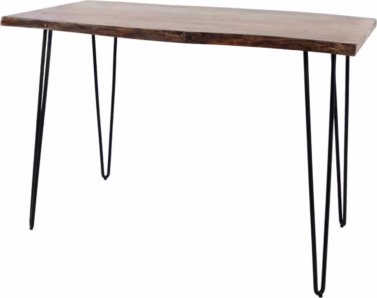 FURNLUX Tavolo da pranzo Avola Marrone e Nero 132cm / Colore principale: Marrone / Dimensioni: 132 x 92 x 71 cm