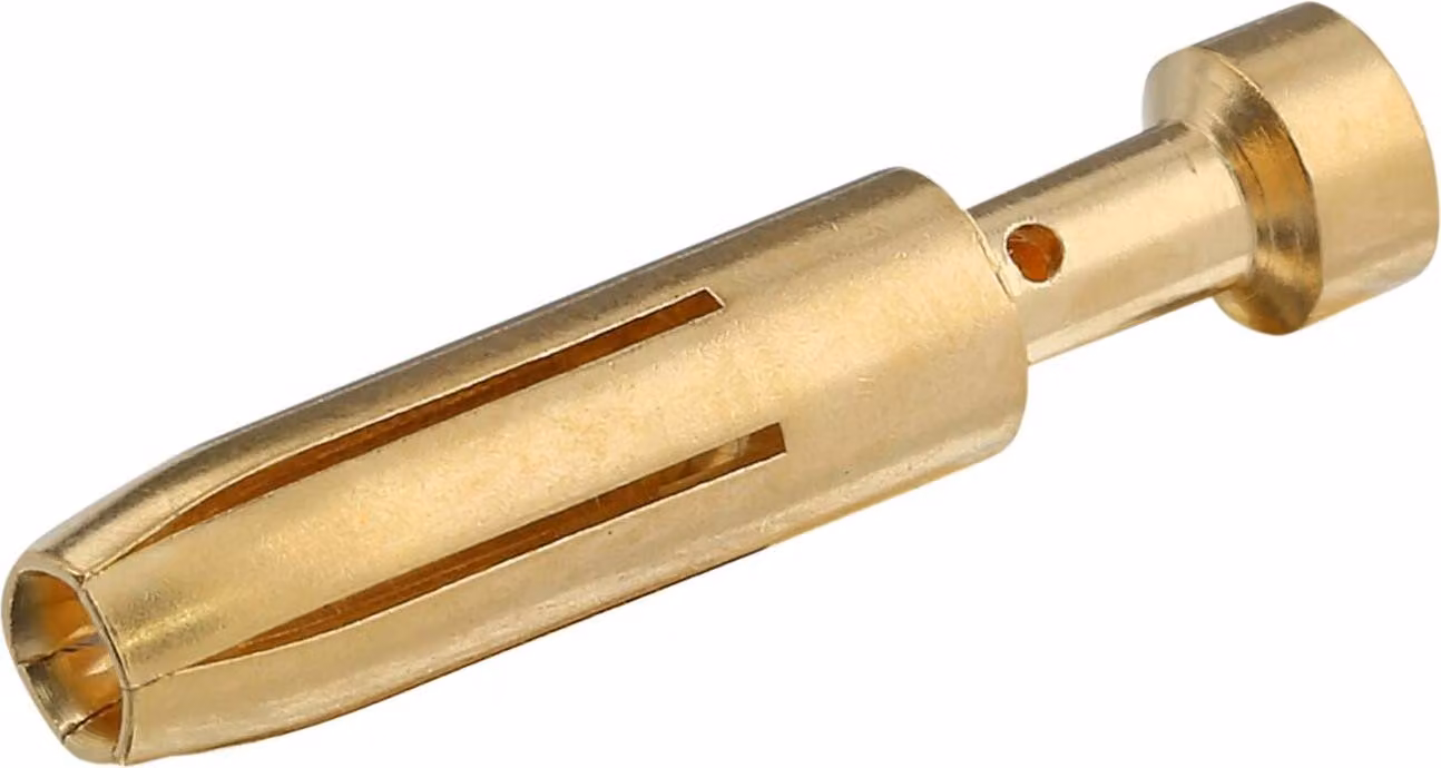 HARTING Contatto a crimpare E Presa di contatto (F) 0,5 mm² AWG20 oro, 1 pezzo Materiale lega di rame - 1 pezzo