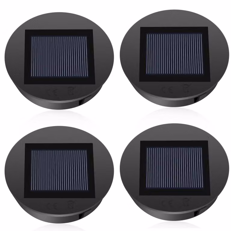 Copertura solare da 8 cm, LED, 1,2 V, 600 mAh, confezione da 4 pezzi, ricambio