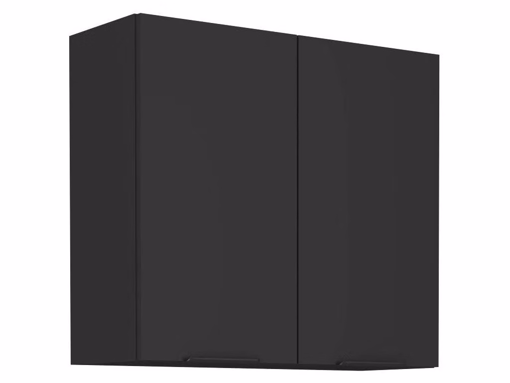 Mobile cucina superiore SAJU - larghezza 80 cm, nero