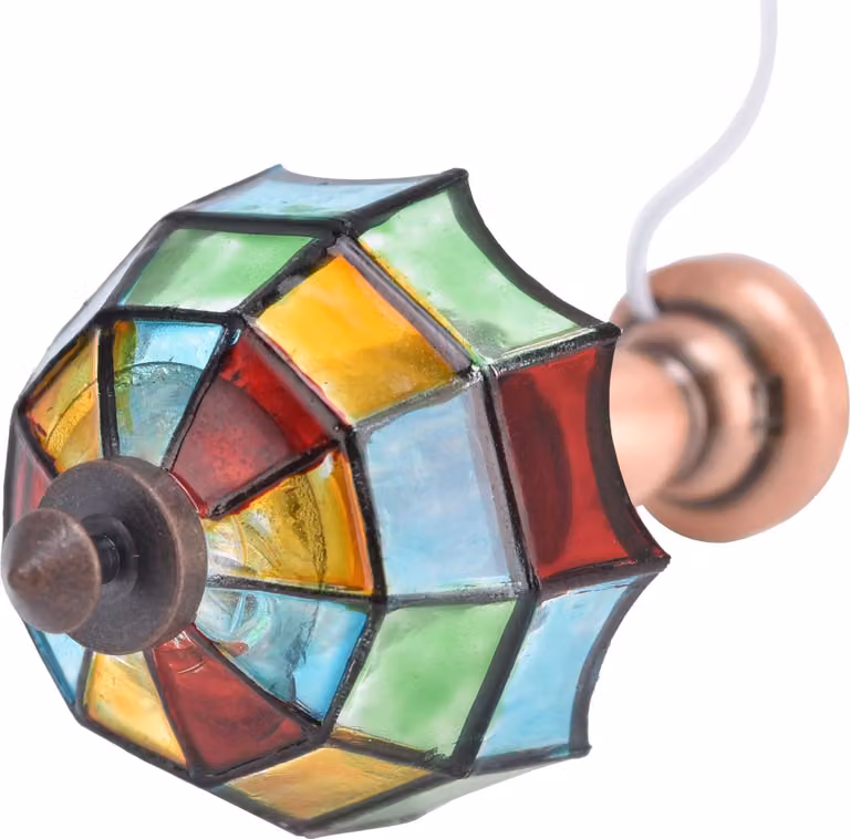Lampada da scrivania per casa delle bambole in scala 1:12, tavolo in miniatura con paralume a forma di ombrello