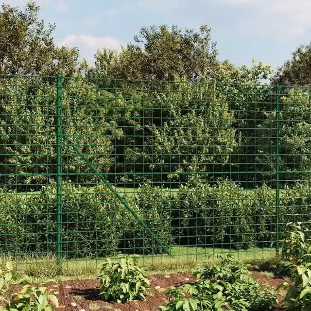 Recinzione Metallica Verde 1,8x25 m in Acciaio Zincato 154093
