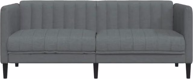 Divano | Divano da soggiorno | Sofa a 2 Posti Grigio Scuro in Tessuto