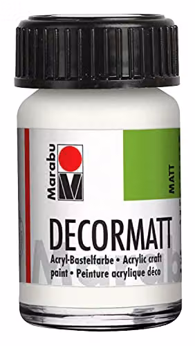 Decormatt Acryl Marabu 15 ml Bianco
