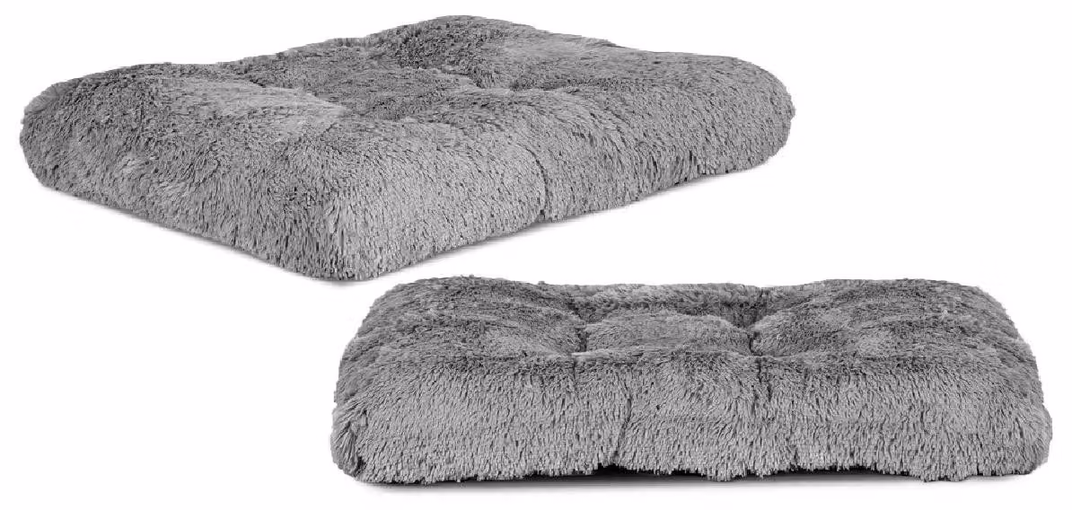 Cuscino per cani High Side Shaggy 100x70 cm grigio chiaro
