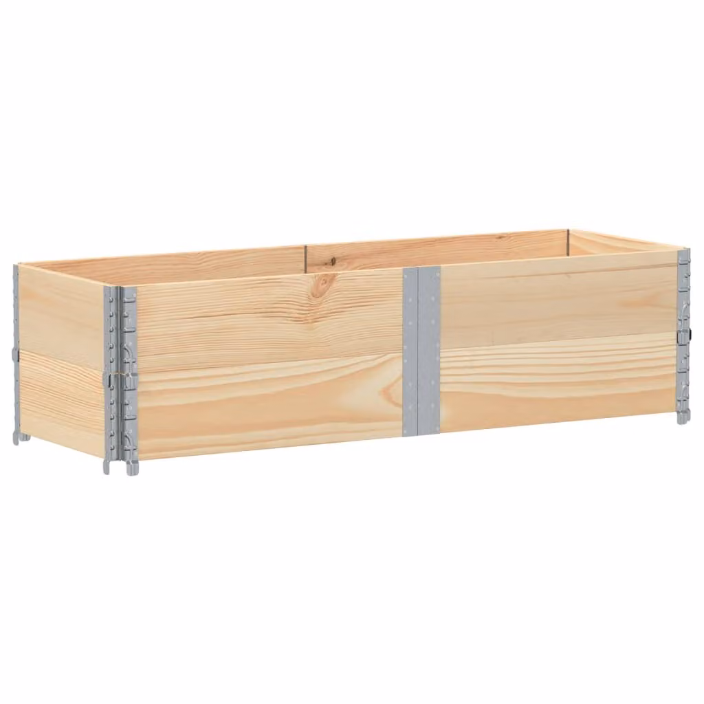 Paretali per Pallet 2 pz 150x50 cm in Legno Massello di Pino
