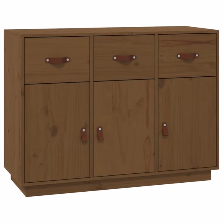 Credenza ambra 100x40x75 cm in Legno Massello di Pino