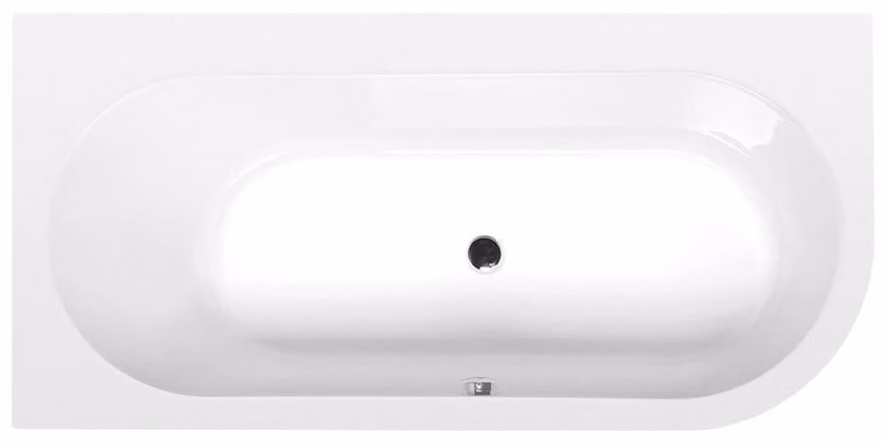 Vasche da bagno Polysan - Vasca asimmetrica ASTRA L, 1650x800x480 mm, sinistra, bianco 33611