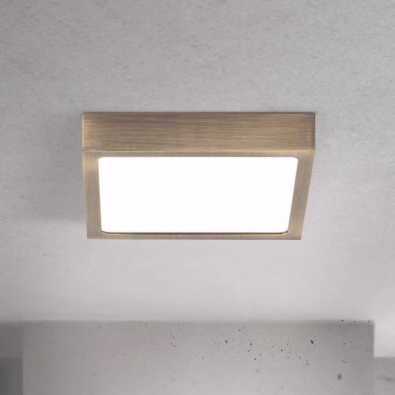 ORION Plafoniera a LED Disc, dimmerabile, Bronzo / Ottone antico, Soggiorno / Sala da pranzo, Alluminio, Moderno, Plafoniera LED