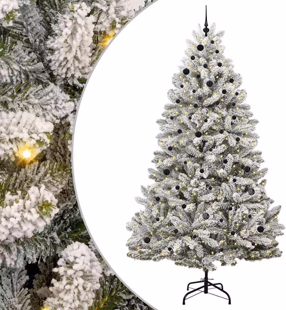 Albero di Natale artificiale con 300 LED Verde e Bianco 270 cm
