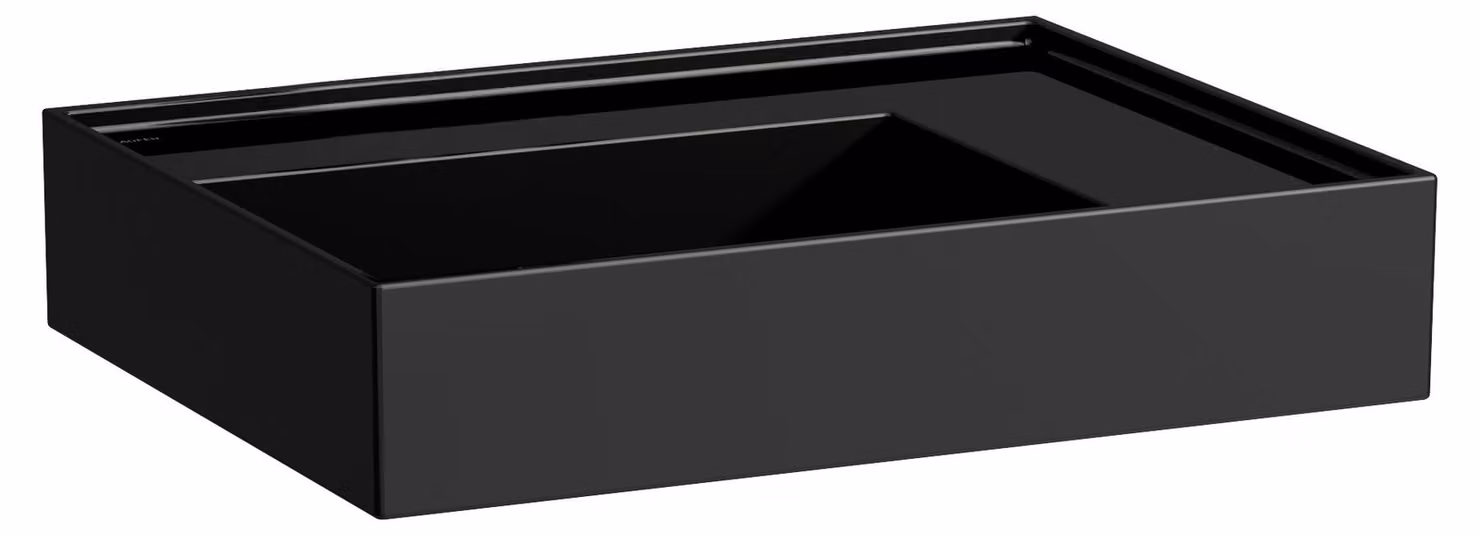 LAUFEN Kartell lavabo, sans trou pour robinet, sans trop-plein, tablette à droite, 600x460mm, H8103340201121, H8103340201121