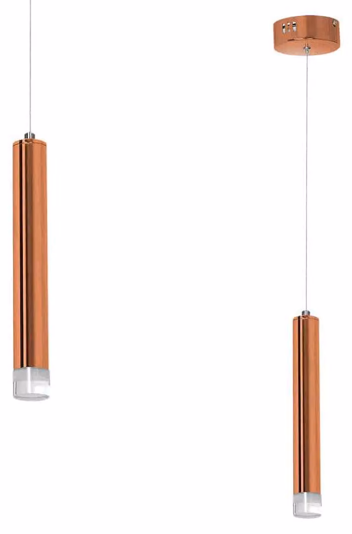 Lampada da soffitto a LED COPPER 5W 4000K 350 lm in metallo color rame, dimensioni: 100x3x3 cm, IP20, Milagro