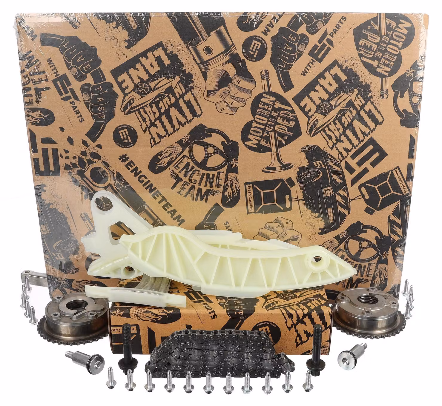 ET ENGINETEAM RS0050VR4 Kit catena di distribuzione - Catena di distribuzione compatibile con PEUGEOT 2008 Station Wagon (CU) 207 (WA, WC) 207 CC (WD) 208 I Hatchback (CA, CC) 308 SW I