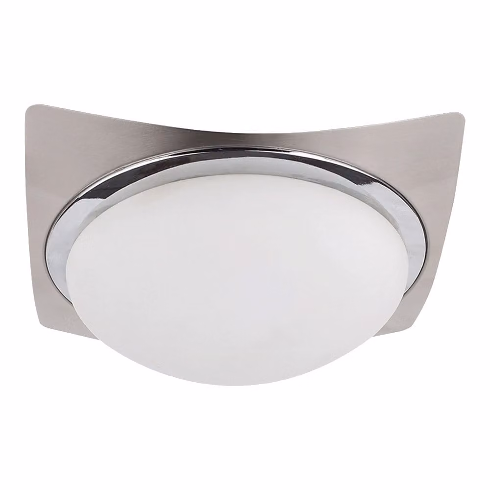 Plafoniera LENS 1xG9/33W nichel satinato/cromo/opale L:17cm L:17cm H:7cm dimmerabile