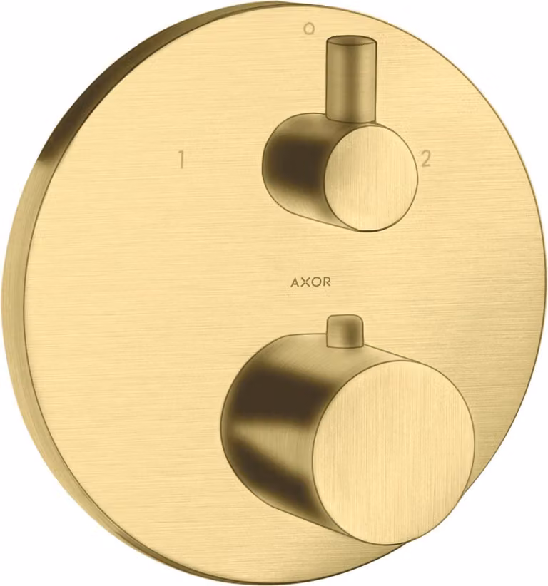 hansgrohe AXOR Uno² Thermostat AXOR Uno² encastré avec robinet d'arrßªt et inverseur, 2 consommateurs, 38720950, 38720950