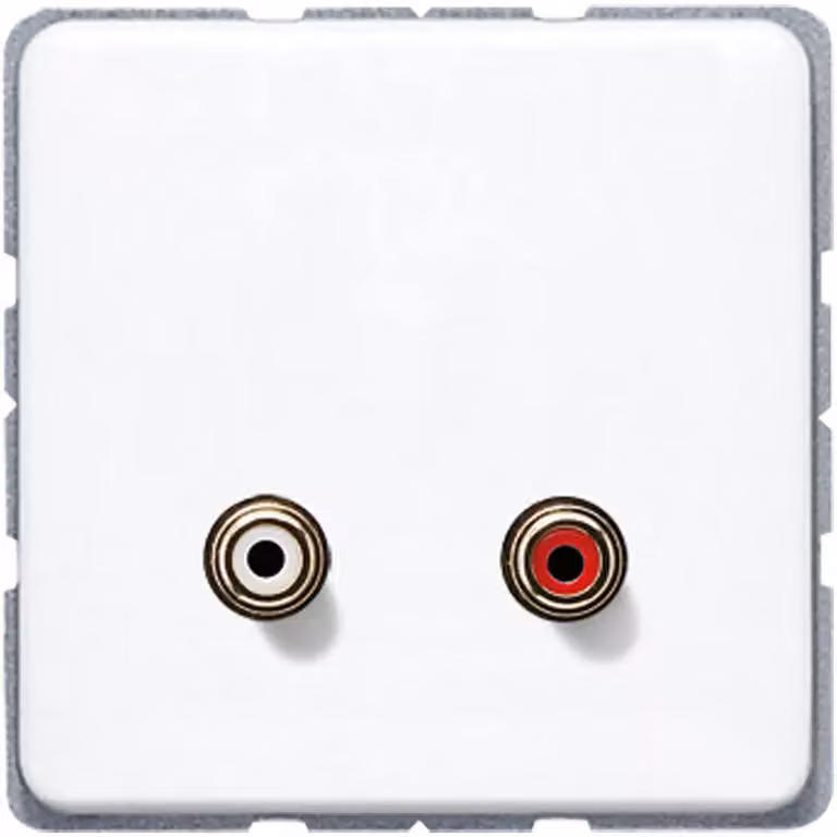 Jung MACD1021WW Audio RCA bianco alpino