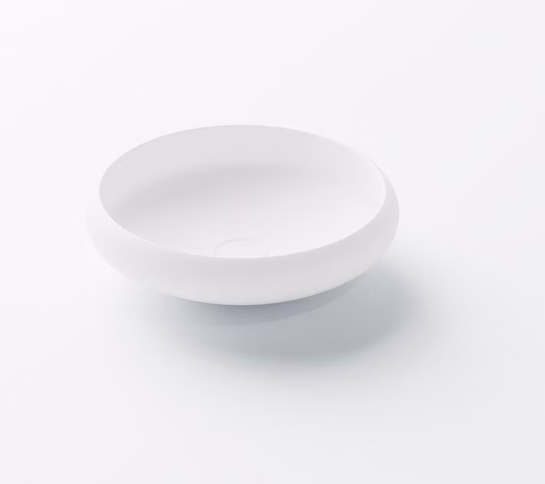 Steinberg Série 440 lavabo à poser, rond, sans trop-plein, 400x400x112mm, SOLIDSurface, 4406300W, 4406300W