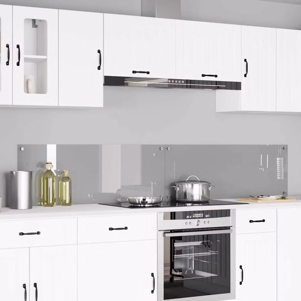 Set di 2 schienali da cucina vidaXL colore grigio, L: 110 cm, P: 40 cm