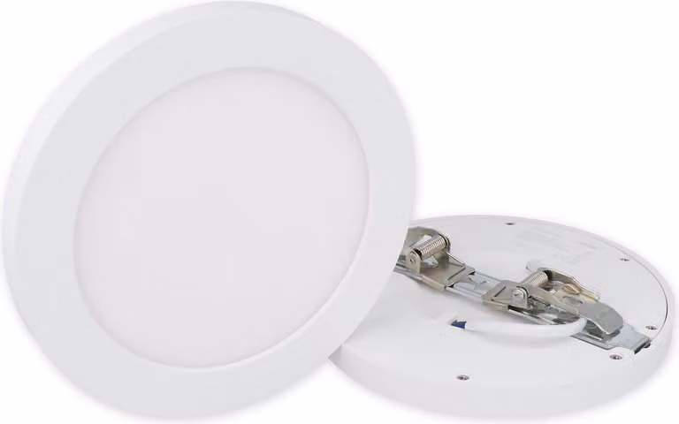 Linea LED 12W Pannello LED Plafoniera Faretto bianco caldo 1010 lumen Rotondo