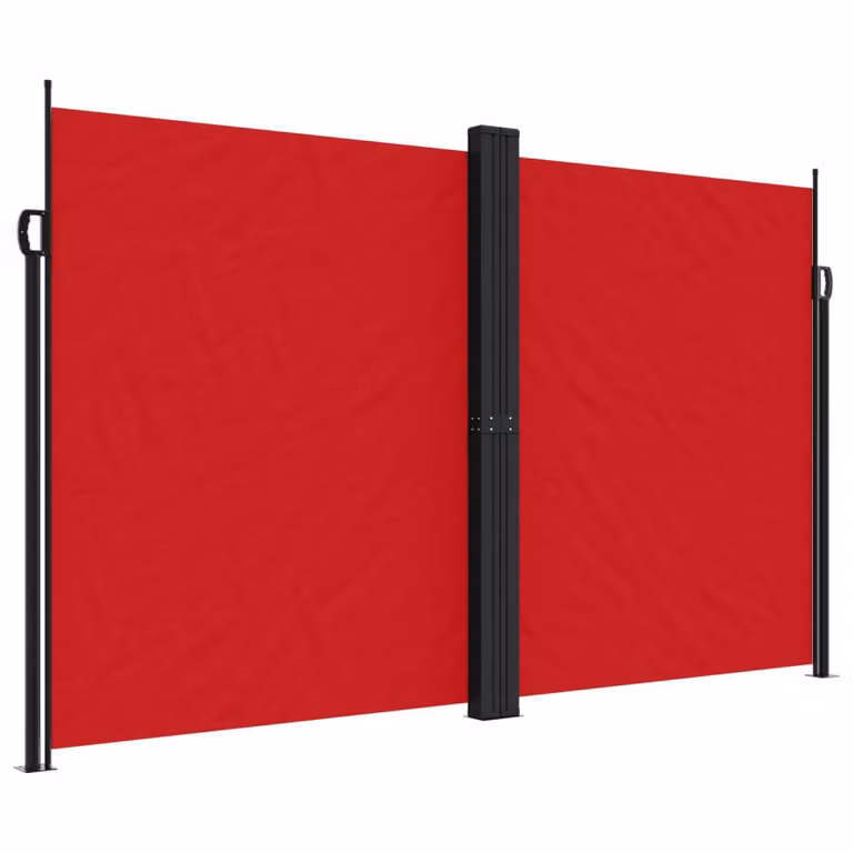 Tenda da Sole Laterale Retrattile Rossa 200x1000 cm