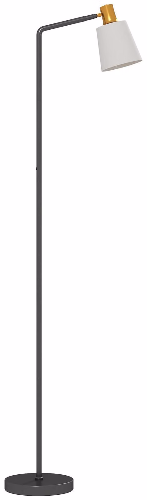 Lampada da terra a LED, con testa girevole a 350°, 3 tonalità di luce | Colore: Nero, Bianco | Dimensioni: 21x45x148 cm
