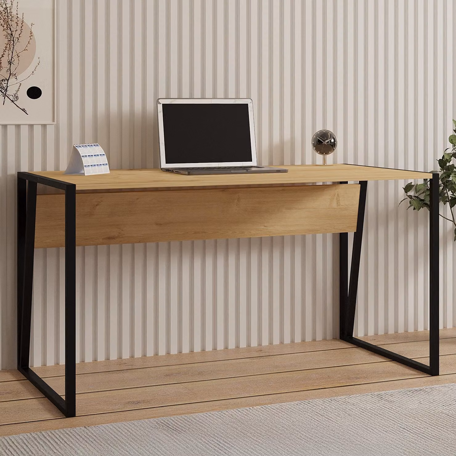 Frascati - Scrivania, 140x70x74h cm Marrone Rovere, un Ripiano