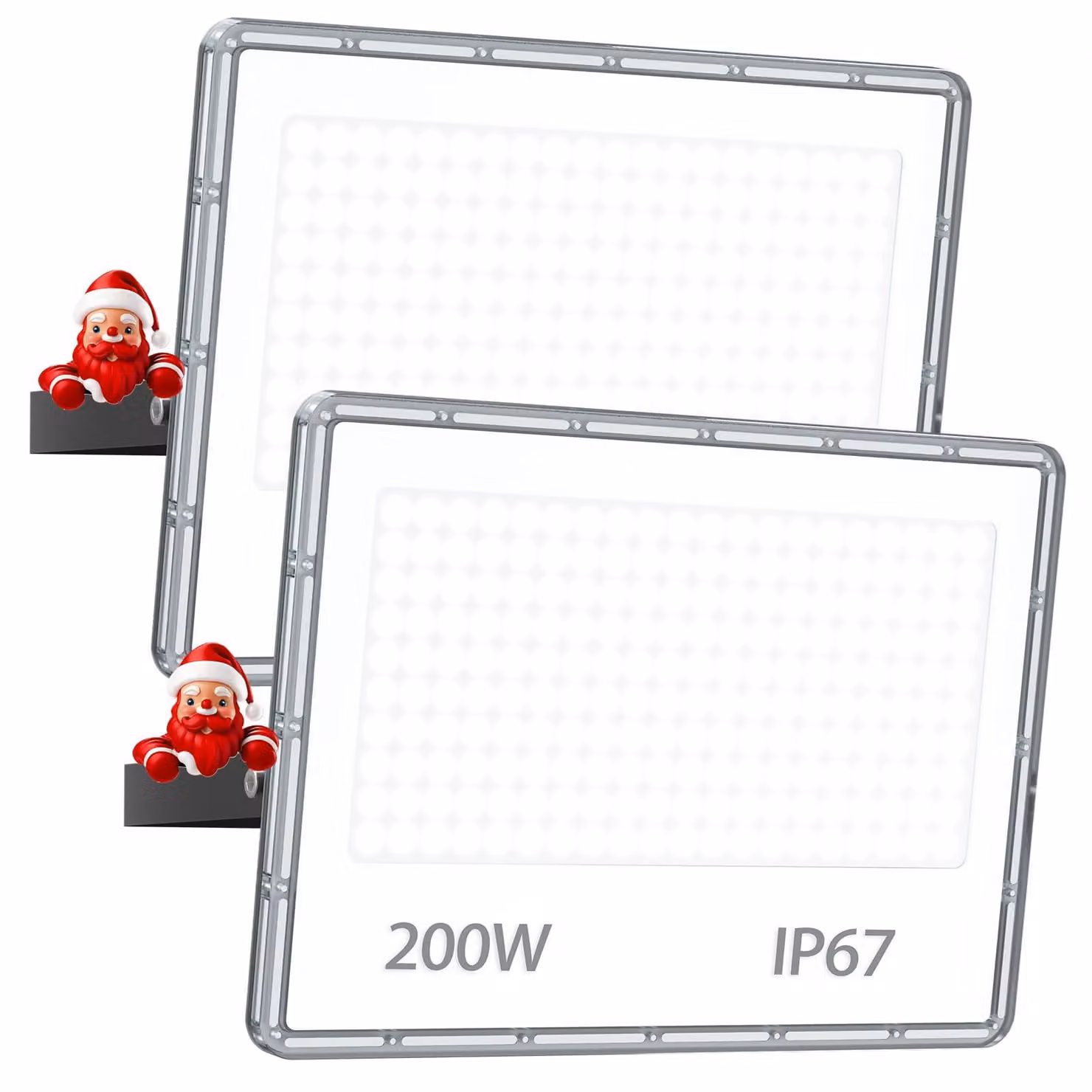 Fari a LED da 200 W, 2 pezzi, 20.000 lumen, grado di protezione IP67, luce bianca fredda