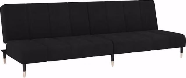 Divano letto | Sof¨¤ letto | Letto singolo a 2 Posti Nero in Velluto