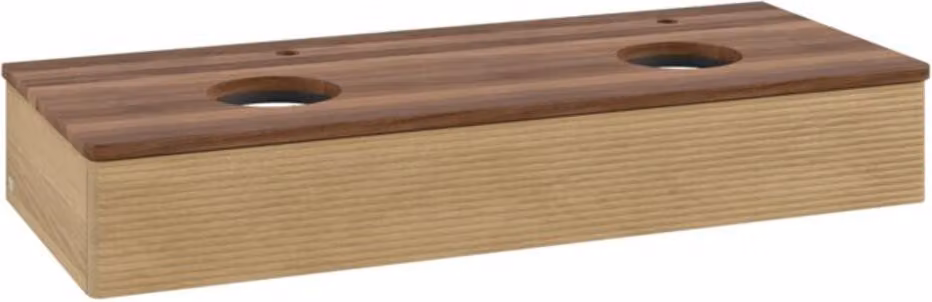 V&B Mobiletto con struttura frontale, con illuminazione Antao 120x19x50cm, HL, WBP w. wal, hon. Oa
