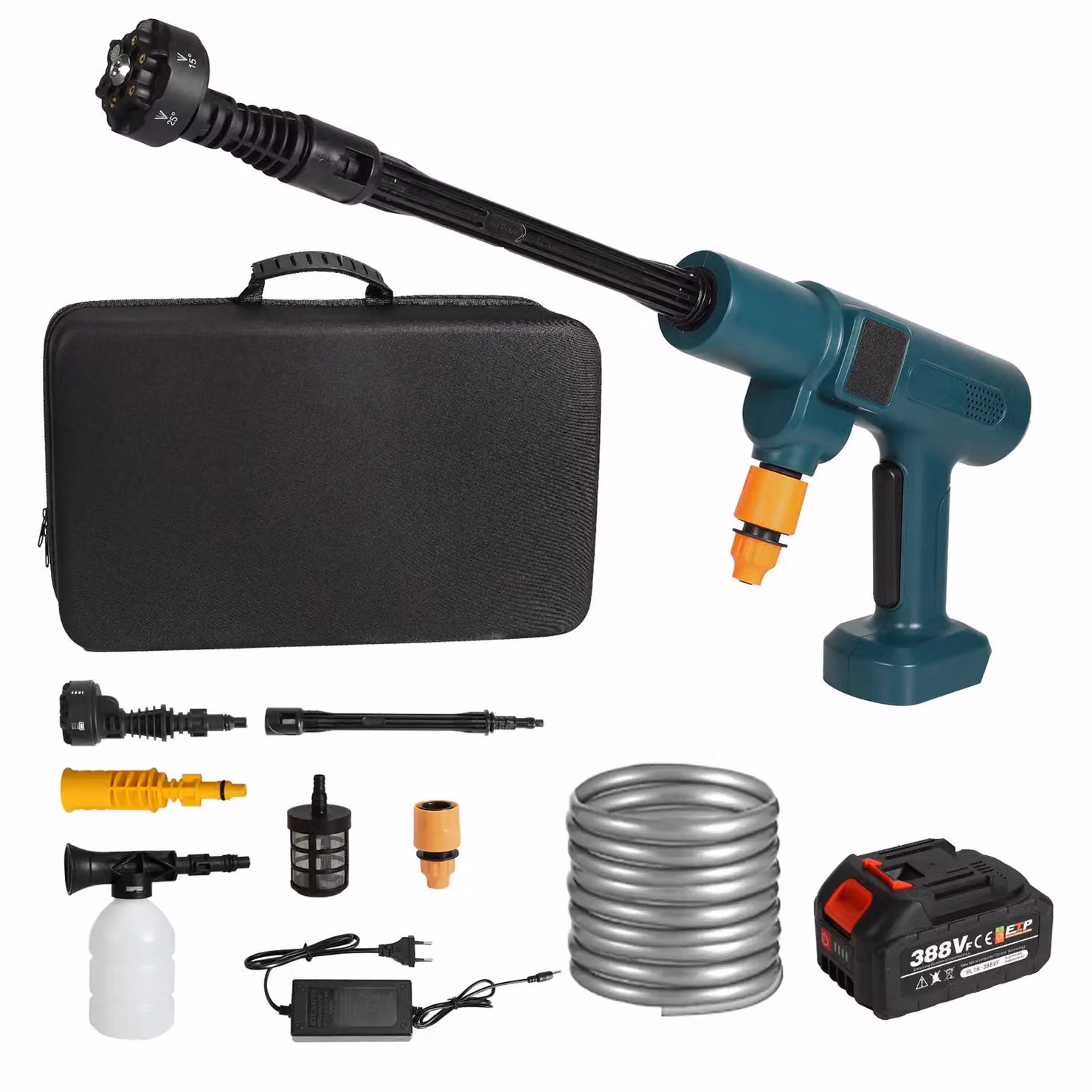 Idropulitrice, pressione 200 BAR, potenza 3500W, batteria 1