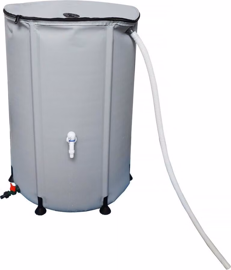 Raccoglitore per acqua piovana in PVC morbido 250 l - Grigio