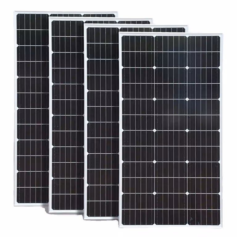 modulo solare da 100W, monocristallino ad alta efficienza, compatibilità batteria versatile 1050x530x25mm, 4 pannelli solari