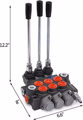 Valvola di controllo idraulico, portata di 11GPM, pressione nominale di 3600PSI, 3 bobine