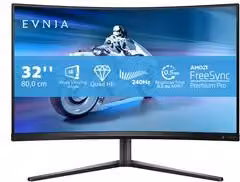 Monitor Curvo Philips EVNIA 5000 31,5" Black 32M2C5500W QHD 2K 240Hz