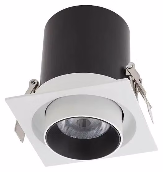 ARELUX XSLIDE REC. Apparecchio di illuminazione, tecnologia TRIAC, 1x12W, 220-240V AC, indice di resa cromatica (CRI) 90, grado di protezione IP20, abbagliamento UGR < 10, angolo di emissione 38°, temperatura di colore 4000K